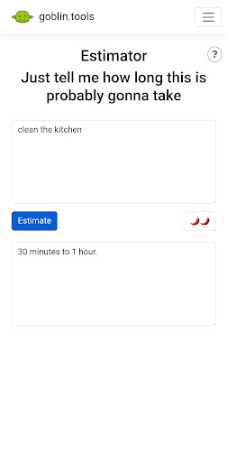 Goblin Tools screenshot