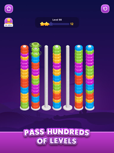 Nut Sort: Color Sorting Game screenshot