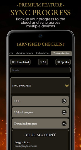 Tarnished Checklist Premium screenshot