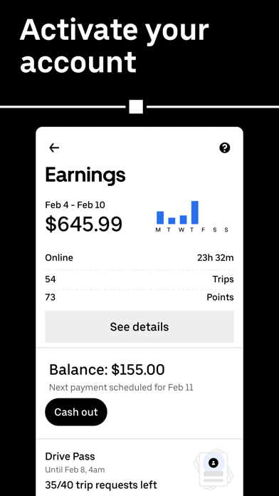 Uber - Driver: Drive & Deliver screenshot