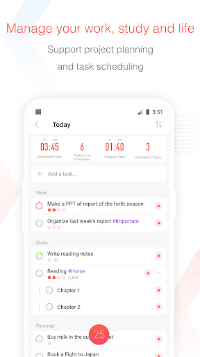 Focus To-Do: Pomodoro & Tasks screenshot