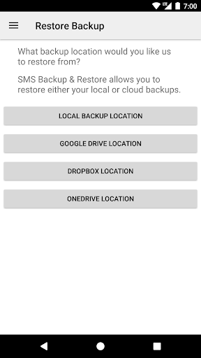 SMS Backup & Restore Pro screenshot