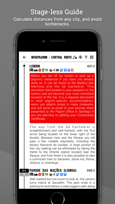 Wise Pilgrim Camino Portugués screenshot