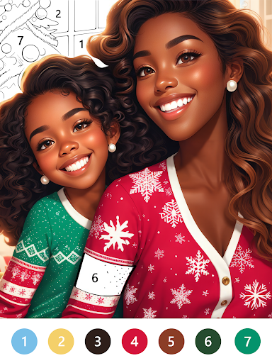 Black Color Paint By Number screenshot