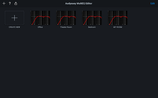 Audyssey MultEQ Editor app screenshot