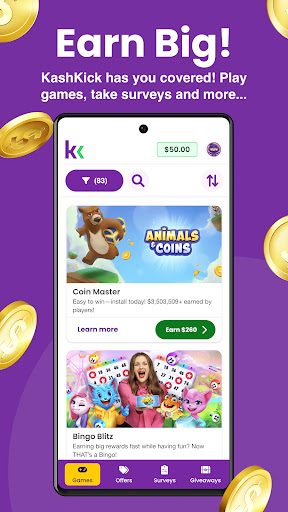 KashKick: Get paid to have fun screenshot