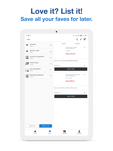 Bed Bath & Beyond screenshot