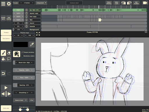 RoughAnimator - animation app screenshot