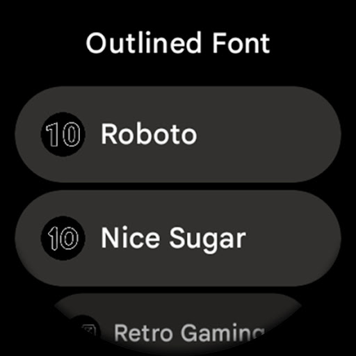 Outlined Watch Face screenshot