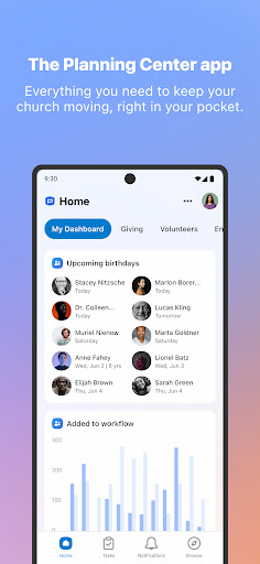 Planning Center screenshot