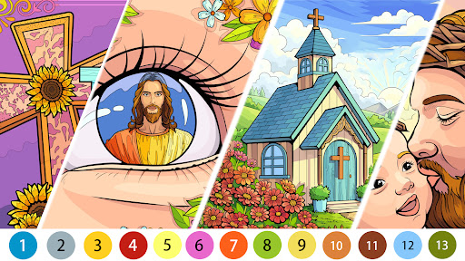 Bible Color Paint By Number screenshot