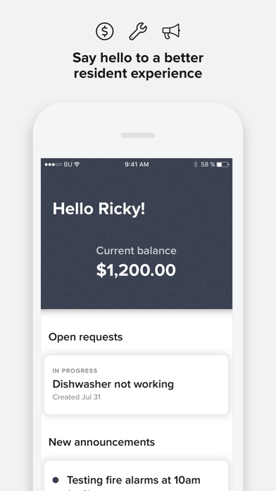 Resident Center screenshot
