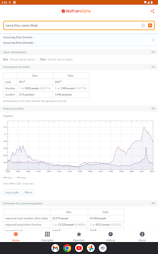 WolframAlpha Classic screenshot