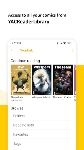 YACReader Remote screenshot
