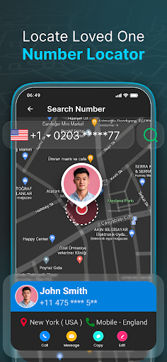 Mobile Number Locator App screenshot