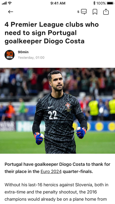 OneFootball: All Soccer Scores screenshot