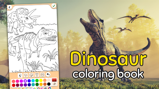 Dino Coloring Game screenshot