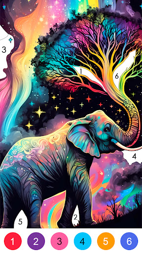 Fantasy Color-Paint By Number screenshot