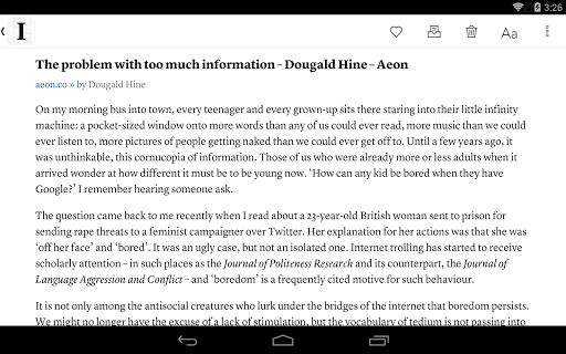 Instapaper screenshot