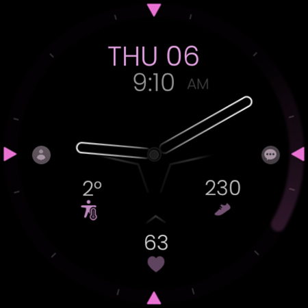 Minimal Black v30 Watch Face screenshot