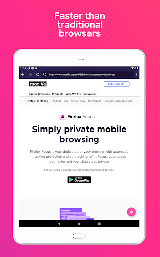 Firefox Focus: No Fuss Browser screenshot