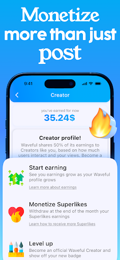 Waveful - Become a Creator screenshot