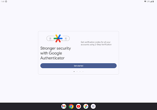 Google Authenticator screenshot