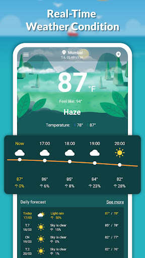 Live weather: Forecast, widget screenshot
