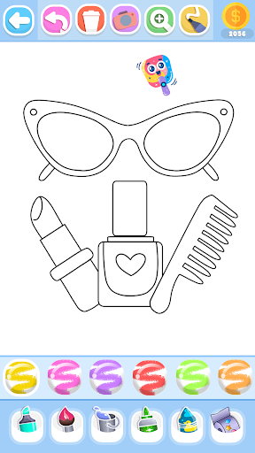 Glitter Beauty Coloring Pages screenshot