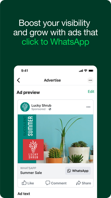 WhatsApp Business screenshot