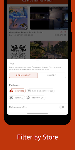 PC Games Radar for Epic Games, screenshot