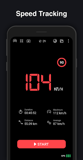 GPS Speedometer : Odometer HUD screenshot