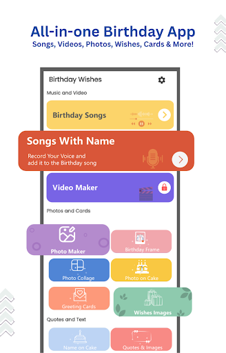 Happy Birthday songs & wishes screenshot