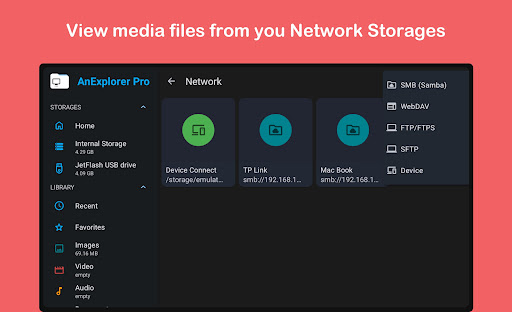 AnExplorer Pro File Transfer screenshot