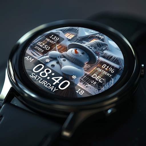 Key WF55 Snowman Watch Face screenshot