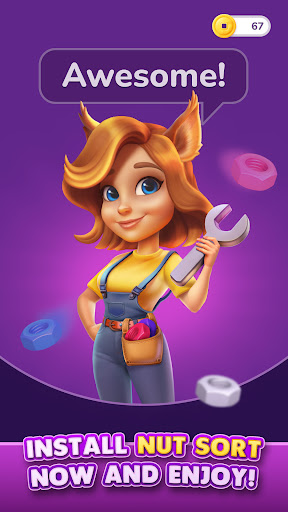 Nut Sort: Color Sorting Game screenshot