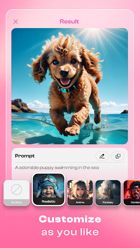 ArtistAI: AI Photo Generator screenshot