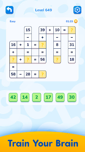 Math Crossword — Number puzzle screenshot