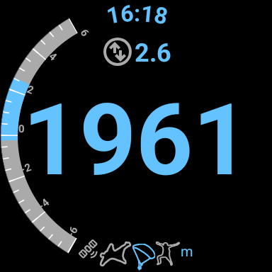 Altimeter Variometer (Wear OS) screenshot