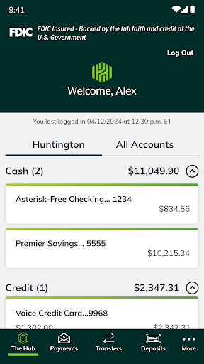 Huntington Mobile Banking screenshot