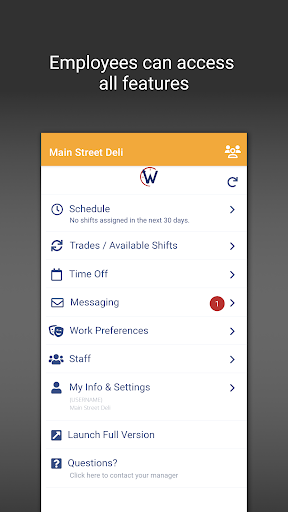 WhenToWork Employee Scheduling screenshot