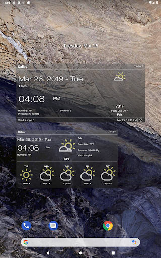 Weather & Clock Widget screenshot
