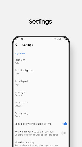 Quick Settings screenshot