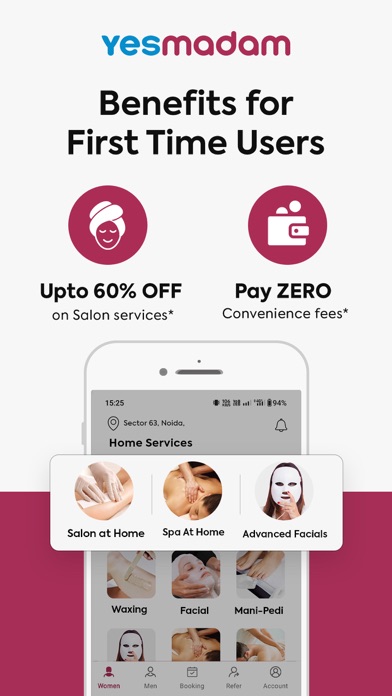 Yes Madam - Salon at Home screenshot