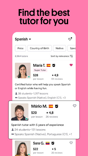 Preply: Language Learning App screenshot