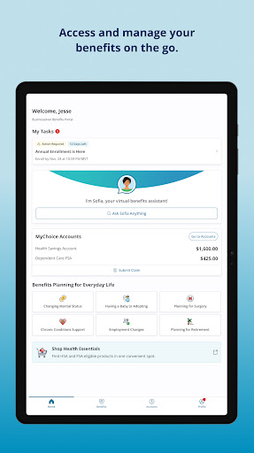 MyChoice Benefits screenshot