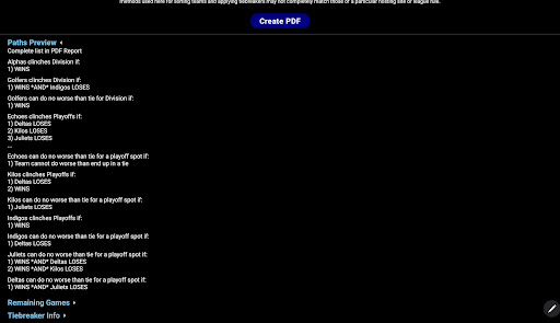 PlayoffComputer screenshot