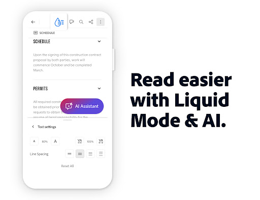 Adobe Acrobat Reader: Edit PDF screenshot