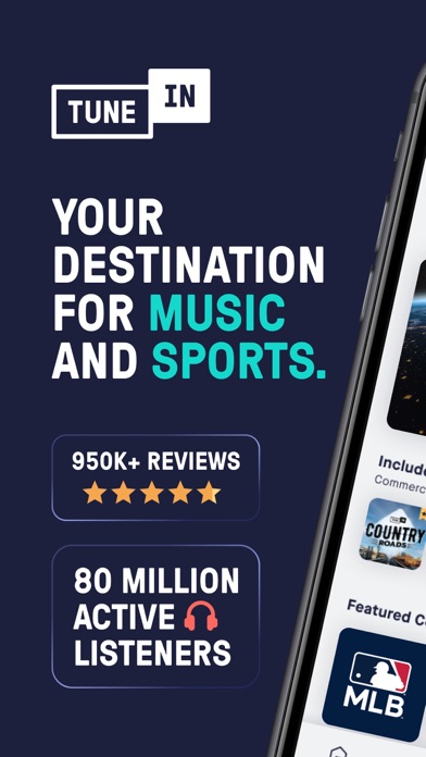 TuneIn Radio: Music & Sports screenshot