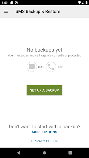 SMS Backup & Restore screenshot